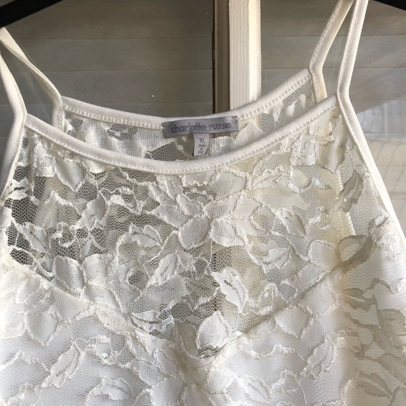 White lace crop top - Picture 2 of 3